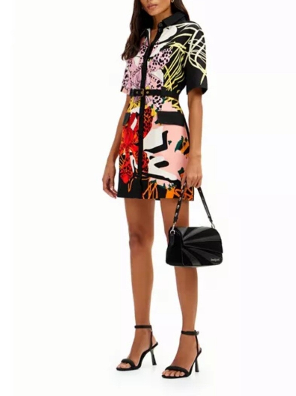 Desigual M. Christian Lacroix Short Orchid Shirt Dress - Picture 4 of 11